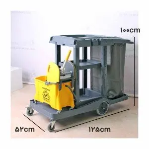 ابعاد ترالی نظافتی H695