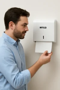 مخزن دستمال کاغذی برقی صنعتی برند ام تی کو