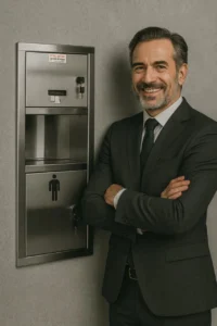 سطل زباله استیل بهداشتی برند ام تی کو