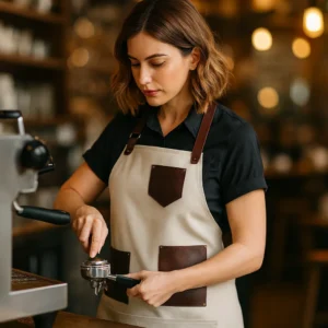 پیشبند چرم باریستا در بوژان صنعت
