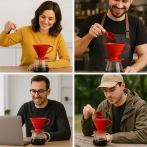 کاربرد های دریپر مخروطی پلاستیکی قرمز