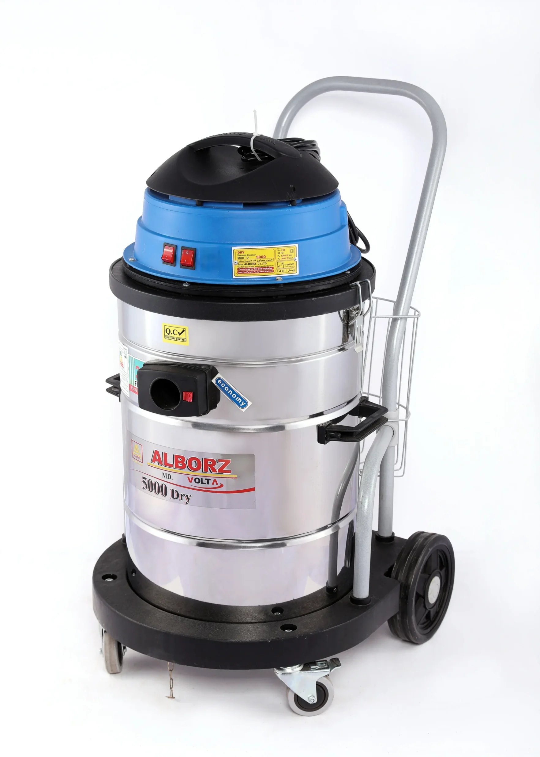 jaroobarghi-2motor-abo-khak-alborz جاروبرقی صنعتی دو موتور آب و خاک البرز فروش از نمایندگی انحصاری بوژان صنعت