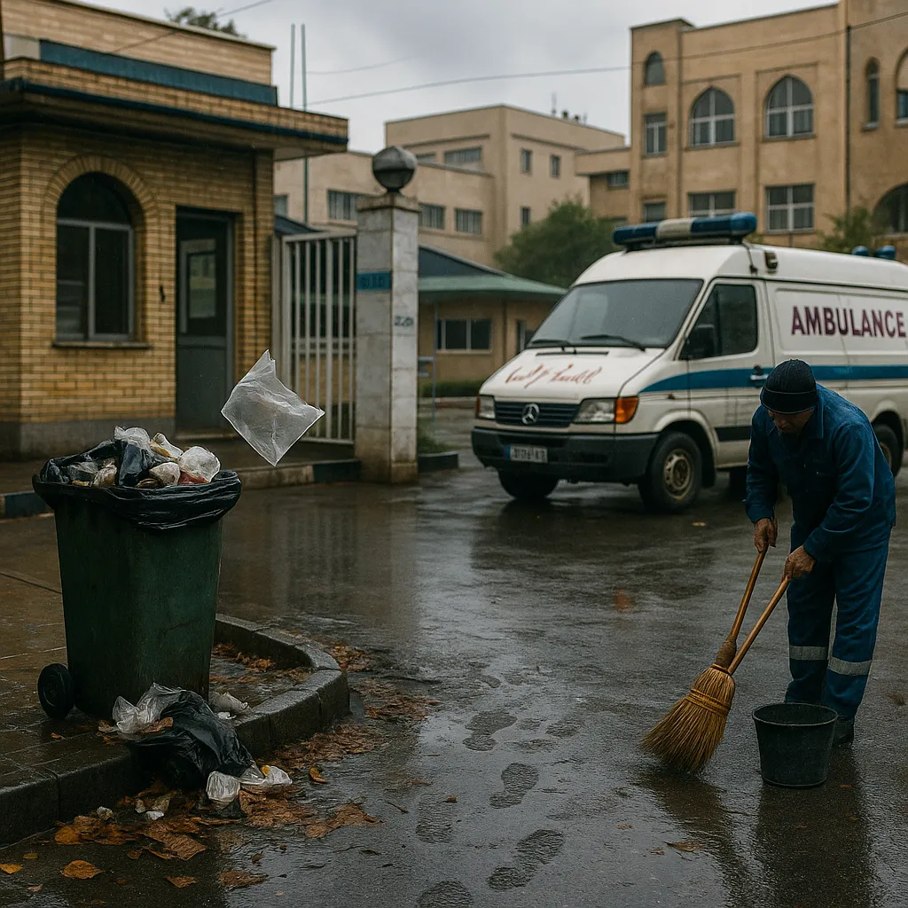 پروژه نظافت بیمارستان شمس آذر ارومیه