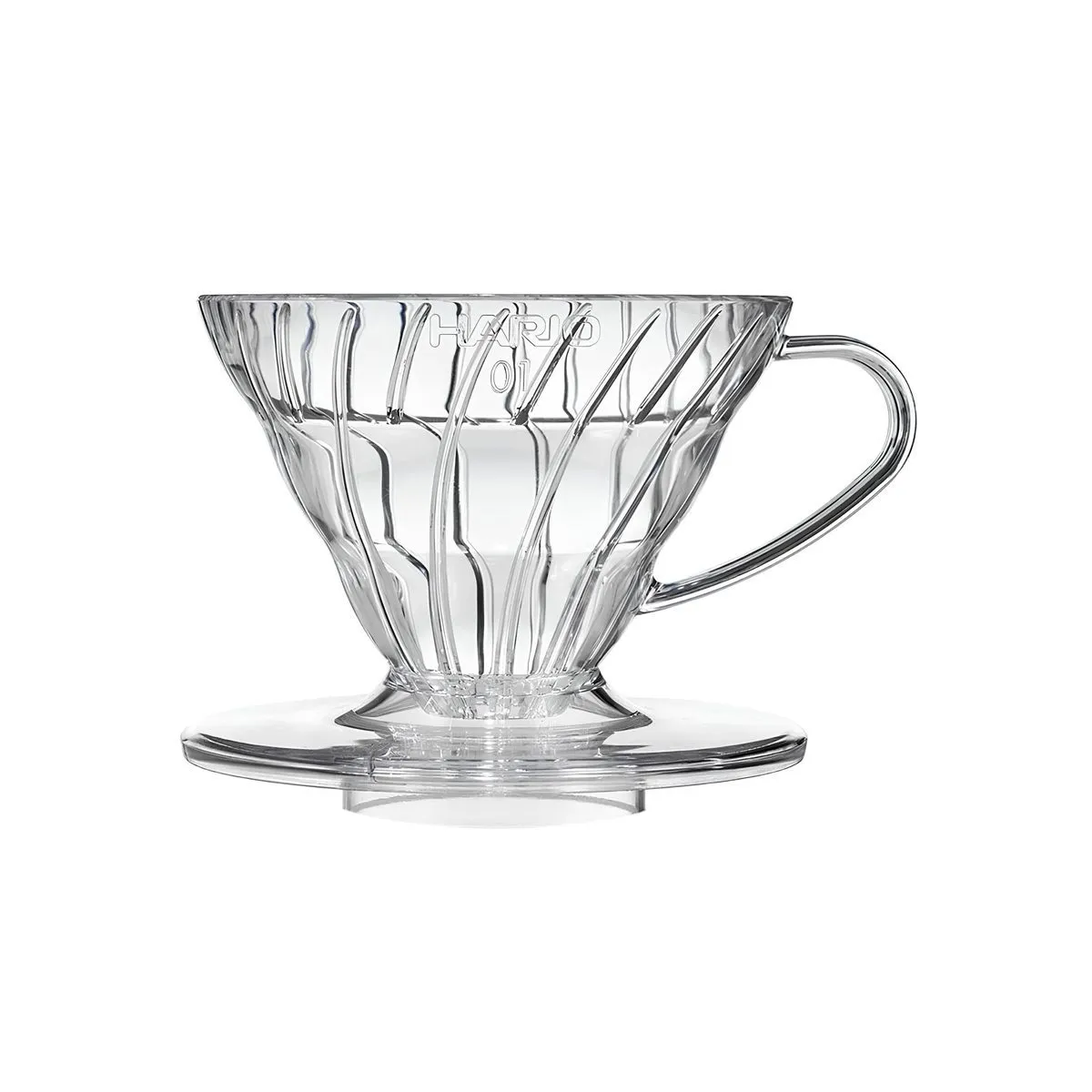 hario-01-1 دریپر پلاستیکی شفاف V60