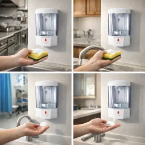 جا مایع ظرفشویی اتوماتیک دیواری در بوژان صنعت